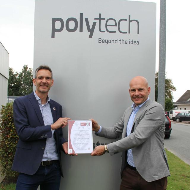 PolyTech A/S er certificeret efter FNs verdensmål som den første virksomhed i vindindustrien, Bureau Veritas