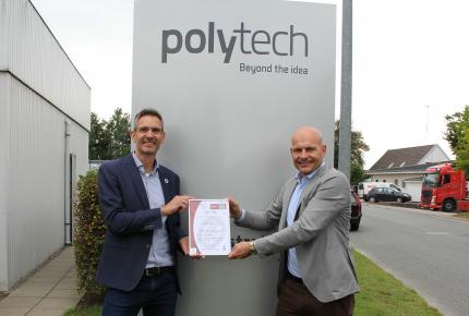 PolyTech A/S er certificeret efter FNs verdensmål som den første virksomhed i vindindustrien, Bureau Veritas